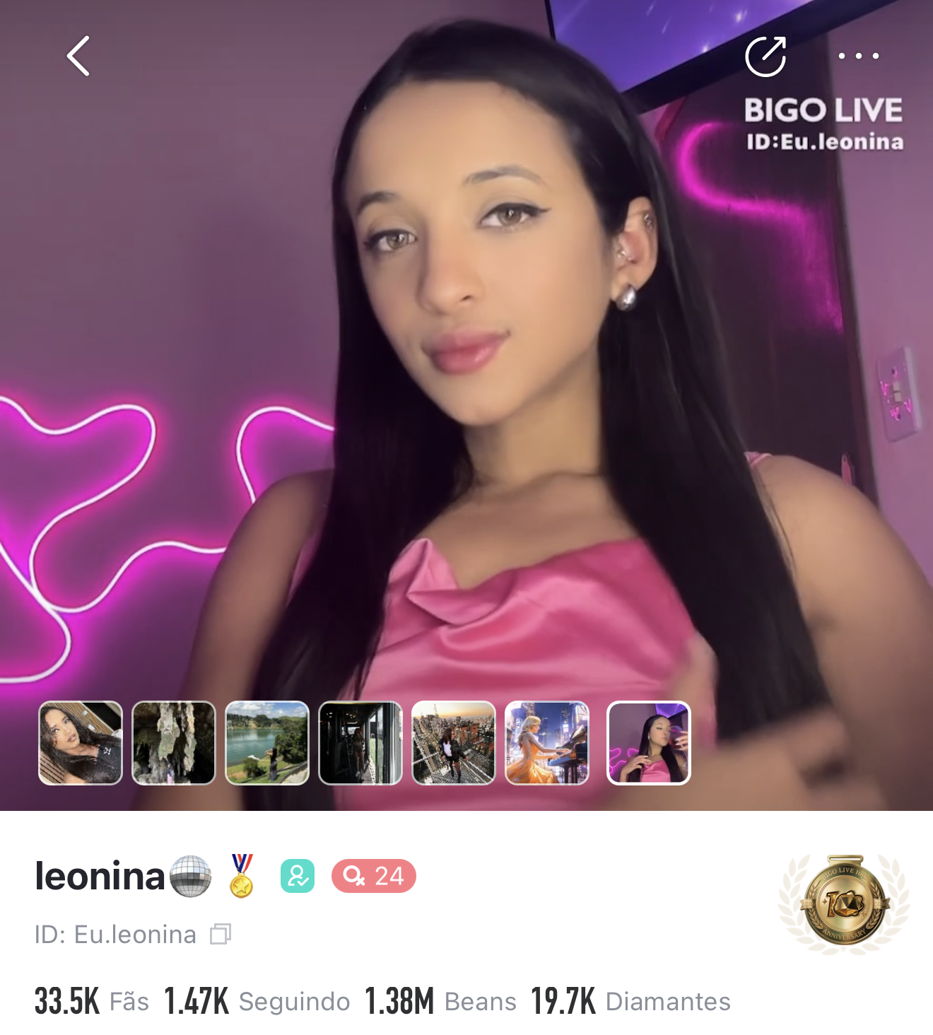Perfil Bigo Live de Eu.leonina