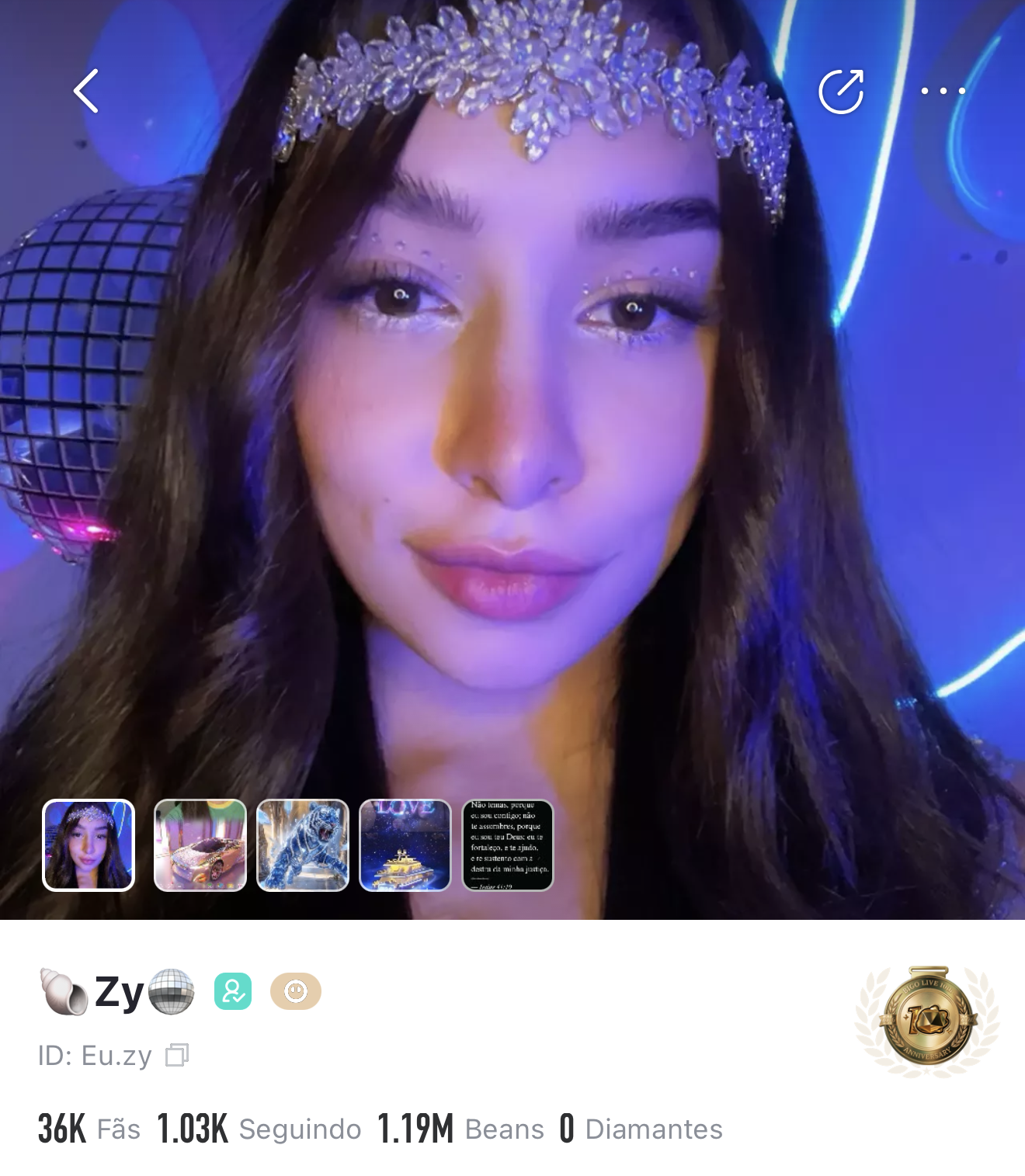 Perfil Bigo Live de Eu.zy